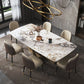 Metal Traditional Luxury Rectangle Table Sintered Stone Table for Dining Room and Kitchen Clearhalo ' dining_table' 'Dining Tables & Seating' 'Dining Tables' 'furn' 'furn_dining_table' 'Furniture' 'furniture_dining_table' 'Kitchen & Dining Furniture' 'kitchen&dining_furn' 'kitchen' 'kitchen_dining_table' 3959656