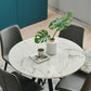 Round Marble White Dining Table Simplicity 4 Legs Table for Dining Room Clearhalo ' dining_table' 'Dining Tables & Seating' 'Dining Tables' 'furn' 'furn_dining_table' 'Furniture' 'furniture_dining_table' 'Kitchen & Dining Furniture' 'kitchen&dining_furn' 'kitchen' 'kitchen_dining_table' 3959689