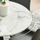 Round Marble White Dining Table Simplicity 4 Legs Table for Dining Room Clearhalo ' dining_table' 'Dining Tables & Seating' 'Dining Tables' 'furn' 'furn_dining_table' 'Furniture' 'furniture_dining_table' 'Kitchen & Dining Furniture' 'kitchen&dining_furn' 'kitchen' 'kitchen_dining_table' 3959694