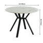 Round Marble White Dining Table Simplicity 4 Legs Table for Dining Room Clearhalo ' dining_table' 'Dining Tables & Seating' 'Dining Tables' 'furn' 'furn_dining_table' 'Furniture' 'furniture_dining_table' 'Kitchen & Dining Furniture' 'kitchen&dining_furn' 'kitchen' 'kitchen_dining_table' 3959696