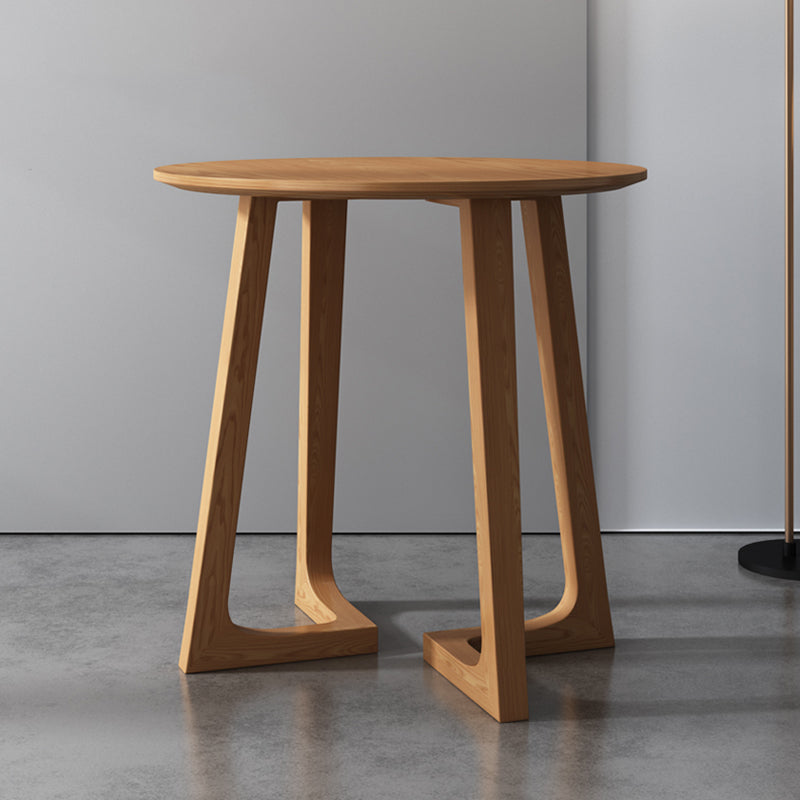 Solid Wood Brown Tone Dining Table Modern Double Pedestal Table for Dining Room Light Brown Without Chairs Clearhalo ' dining_table' 'Dining Tables & Seating' 'Dining Tables' 'furn' 'furn_dining_table' 'Furniture' 'furniture_dining_table' 'Kitchen & Dining Furniture' 'kitchen&dining_furn' 'kitchen' 'kitchen_dining_table' 3959718