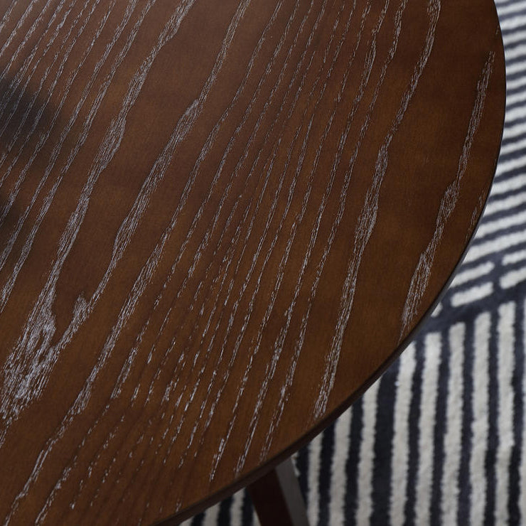 Solid Wood Brown Tone Dining Table Modern Double Pedestal Table for Dining Room Clearhalo ' dining_table' 'Dining Tables & Seating' 'Dining Tables' 'furn' 'furn_dining_table' 'Furniture' 'furniture_dining_table' 'Kitchen & Dining Furniture' 'kitchen&dining_furn' 'kitchen' 'kitchen_dining_table' 3959720