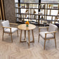 Solid Wood Brown Tone Dining Table Modern Double Pedestal Table for Dining Room Clearhalo ' dining_table' 'Dining Tables & Seating' 'Dining Tables' 'furn' 'furn_dining_table' 'Furniture' 'furniture_dining_table' 'Kitchen & Dining Furniture' 'kitchen&dining_furn' 'kitchen' 'kitchen_dining_table' 3959726