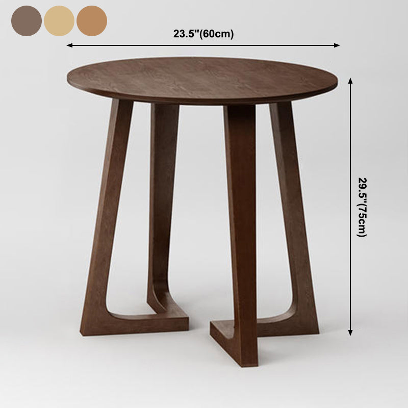 Solid Wood Brown Tone Dining Table Modern Double Pedestal Table for Dining Room Clearhalo ' dining_table' 'Dining Tables & Seating' 'Dining Tables' 'furn' 'furn_dining_table' 'Furniture' 'furniture_dining_table' 'Kitchen & Dining Furniture' 'kitchen&dining_furn' 'kitchen' 'kitchen_dining_table' 3959729