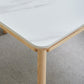 Rectangle Extendable Stone Dining Site Table Traditional Luxury Dinette Table with 4-foot Clearhalo ' dining_table' 'Dining Tables & Seating' 'Dining Tables' 'furn' 'furn_dining_table' 'Furniture' 'furniture_dining_table' 'Kitchen & Dining Furniture' 'kitchen&dining_furn' 'kitchen' 'kitchen_dining_table' 3959740
