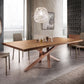 Pine Solid Wood Dining Table Single Pedestal Metallic Base Rectangle Table for Home Natural Without Chairs Clearhalo ' dining_table' 'Dining Tables & Seating' 'Dining Tables' 'furn' 'furn_dining_table' 'Furniture' 'furniture_dining_table' 'Kitchen & Dining Furniture' 'kitchen&dining_furn' 'kitchen' 'kitchen_dining_table' 3959754