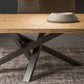 Pine Solid Wood Dining Table Single Pedestal Metallic Base Rectangle Table for Home Clearhalo ' dining_table' 'Dining Tables & Seating' 'Dining Tables' 'furn' 'furn_dining_table' 'Furniture' 'furniture_dining_table' 'Kitchen & Dining Furniture' 'kitchen&dining_furn' 'kitchen' 'kitchen_dining_table' 3959755