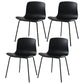 Contemporary Metal Dining Armless Chairs Plastic Dining Chairs for Restaurant Black 4 Piece Set Black Clearhalo ' kitchen&dining_furn' 'Dining Chairs' 'Dining Tables & Seating' 'dining_chair' 'furn' 'furn_dining_chair' 'Furniture' 'furniture_dining_chair' 'Kitchen & Dining Furniture' 'kitchen' 3966615