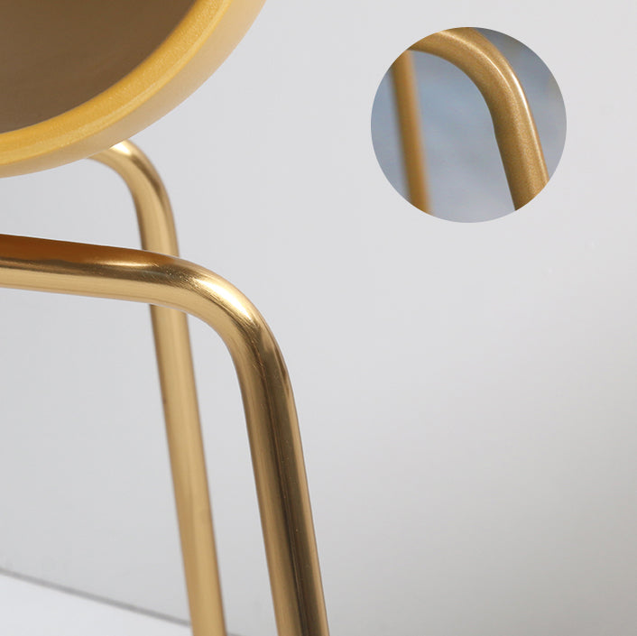 Contemporary Metal Dining Armless Chairs Plastic Dining Chairs for Restaurant Clearhalo ' kitchen&dining_furn' 'Dining Chairs' 'Dining Tables & Seating' 'dining_chair' 'furn' 'furn_dining_chair' 'Furniture' 'furniture_dining_chair' 'Kitchen & Dining Furniture' 'kitchen' 3966623