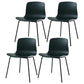 Contemporary Metal Dining Armless Chairs Plastic Dining Chairs for Restaurant Blackish Green 4 Piece Set Black Clearhalo ' kitchen&dining_furn' 'Dining Chairs' 'Dining Tables & Seating' 'dining_chair' 'furn' 'furn_dining_chair' 'Furniture' 'furniture_dining_chair' 'Kitchen & Dining Furniture' 'kitchen' 3966663