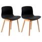 Contemporary Wood Dining Chairs Upholstered Armless Dining Chairs for Restaurant Black 2 Piece Set Clearhalo ' kitchen&dining_furn' 'Dining Chairs' 'Dining Tables & Seating' 'dining_chair' 'furn' 'furn_dining_chair' 'Furniture' 'furniture_dining_chair' 'Kitchen & Dining Furniture' 'kitchen' 3966673