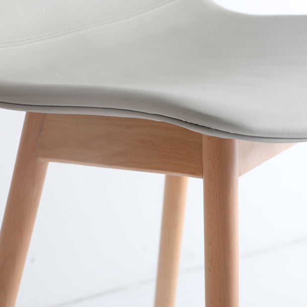 Contemporary Wood Dining Chairs Upholstered Armless Dining Chairs for Restaurant Clearhalo ' kitchen&dining_furn' 'Dining Chairs' 'Dining Tables & Seating' 'dining_chair' 'furn' 'furn_dining_chair' 'Furniture' 'furniture_dining_chair' 'Kitchen & Dining Furniture' 'kitchen' 3966682