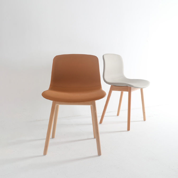 Contemporary Wood Dining Chairs Upholstered Armless Dining Chairs for Restaurant Clearhalo ' kitchen&dining_furn' 'Dining Chairs' 'Dining Tables & Seating' 'dining_chair' 'furn' 'furn_dining_chair' 'Furniture' 'furniture_dining_chair' 'Kitchen & Dining Furniture' 'kitchen' 3966692