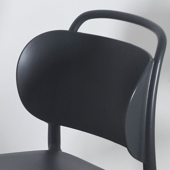 Contemporary Plastic Dining Room Chairs Open Back Dining Side Armless Chair (Set of 2) Clearhalo ' kitchen&dining_furn' 'Dining Chairs' 'Dining Tables & Seating' 'dining_chair' 'furn' 'furn_dining_chair' 'Furniture' 'furniture_dining_chair' 'Kitchen & Dining Furniture' 'kitchen' 3966705