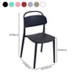 Scandinavian Plastic Chair Stackable Open Back Dining Chair in Matte Finish (Set of 4) Clearhalo ' kitchen&dining_furn' 'Dining Chairs' 'Dining Tables & Seating' 'dining_chair' 'furn' 'furn_dining_chair' 'Furniture' 'furniture_dining_chair' 'Kitchen & Dining Furniture' 'kitchen' 3966764