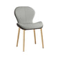 Scandinavian PU Leather Bedroom Side Chair Matte Finish Parsons Dining Chair Grey 1 Piece Brass Gold Clearhalo ' kitchen&dining_furn' 'Dining Chairs' 'Dining Tables & Seating' 'dining_chair' 'furn' 'furn_dining_chair' 'Furniture' 'furniture_dining_chair' 'Kitchen & Dining Furniture' 'kitchen' 3966771