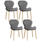 Scandinavian PU Leather Bedroom Side Chair Matte Finish Parsons Dining Chair Dark Gray 4 Piece Set Brass Gold Clearhalo ' kitchen&dining_furn' 'Dining Chairs' 'Dining Tables & Seating' 'dining_chair' 'furn' 'furn_dining_chair' 'Furniture' 'furniture_dining_chair' 'Kitchen & Dining Furniture' 'kitchen' 3966791
