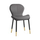 Scandinavian PU Leather Bedroom Side Chair Matte Finish Parsons Dining Chair Dark Gray 1 Piece Black Gold Clearhalo ' kitchen&dining_furn' 'Dining Chairs' 'Dining Tables & Seating' 'dining_chair' 'furn' 'furn_dining_chair' 'Furniture' 'furniture_dining_chair' 'Kitchen & Dining Furniture' 'kitchen' 3966792