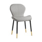 Scandinavian PU Leather Bedroom Side Chair Matte Finish Parsons Dining Chair Light Gray 1 Piece Black Gold Clearhalo ' kitchen&dining_furn' 'Dining Chairs' 'Dining Tables & Seating' 'dining_chair' 'furn' 'furn_dining_chair' 'Furniture' 'furniture_dining_chair' 'Kitchen & Dining Furniture' 'kitchen' 3966801