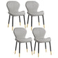 Scandinavian PU Leather Bedroom Side Chair Matte Finish Parsons Dining Chair Light Gray 4 Piece Set Black Gold Clearhalo ' kitchen&dining_furn' 'Dining Chairs' 'Dining Tables & Seating' 'dining_chair' 'furn' 'furn_dining_chair' 'Furniture' 'furniture_dining_chair' 'Kitchen & Dining Furniture' 'kitchen' 3966803