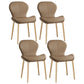 Scandinavian PU Leather Bedroom Side Chair Matte Finish Parsons Dining Chair Coffee 4 Piece Set Brass Gold Clearhalo ' kitchen&dining_furn' 'Dining Chairs' 'Dining Tables & Seating' 'dining_chair' 'furn' 'furn_dining_chair' 'Furniture' 'furniture_dining_chair' 'Kitchen & Dining Furniture' 'kitchen' 3966845