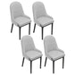 Indoor Scandinavian Arm Chair Upholstered Parsons Back Metal Dining Room Chair Grey 4 Piece Set Black Clearhalo ' kitchen&dining_furn' 'Dining Chairs' 'Dining Tables & Seating' 'dining_chair' 'furn' 'furn_dining_chair' 'Furniture' 'furniture_dining_chair' 'Kitchen & Dining Furniture' 'kitchen' 3966869