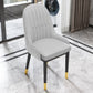 Indoor Scandinavian Arm Chair Upholstered Parsons Back Metal Dining Room Chair Grey 1 Piece Brass Gold Clearhalo ' kitchen&dining_furn' 'Dining Chairs' 'Dining Tables & Seating' 'dining_chair' 'furn' 'furn_dining_chair' 'Furniture' 'furniture_dining_chair' 'Kitchen & Dining Furniture' 'kitchen' 3966871