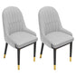 Indoor Scandinavian Arm Chair Upholstered Parsons Back Metal Dining Room Chair Grey 2 Piece Set Brass Gold Clearhalo ' kitchen&dining_furn' 'Dining Chairs' 'Dining Tables & Seating' 'dining_chair' 'furn' 'furn_dining_chair' 'Furniture' 'furniture_dining_chair' 'Kitchen & Dining Furniture' 'kitchen' 3966873