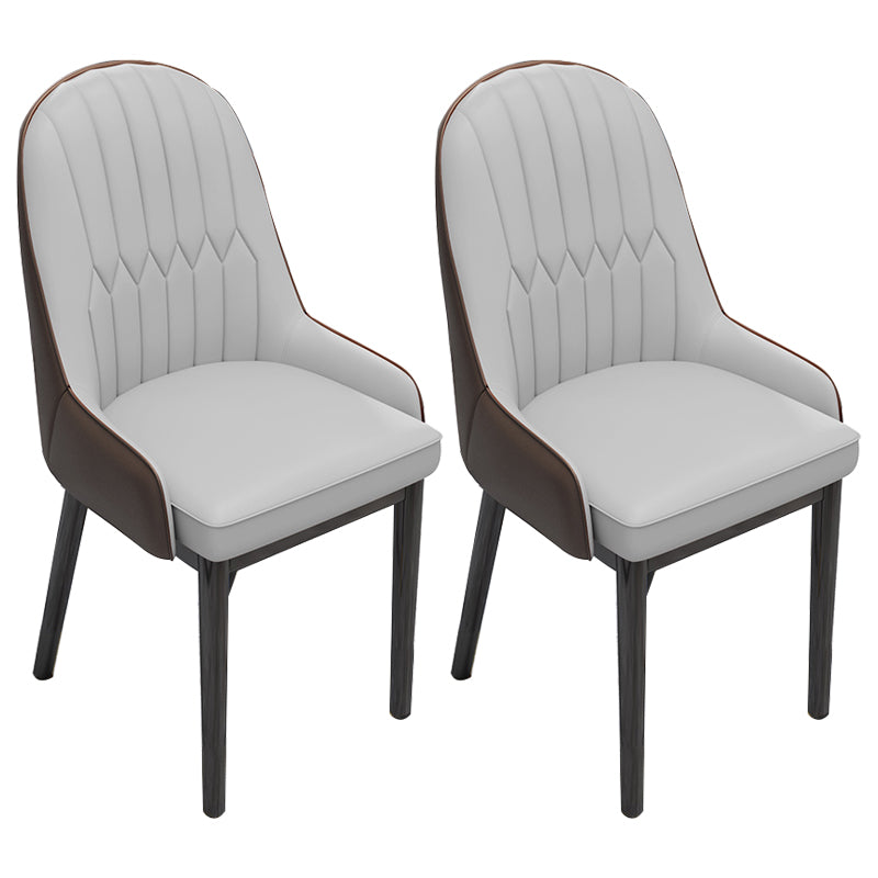 Indoor Scandinavian Arm Chair Upholstered Parsons Back Metal Dining Room Chair Gray Coffee 2 Piece Set Black Clearhalo ' kitchen&dining_furn' 'Dining Chairs' 'Dining Tables & Seating' 'dining_chair' 'furn' 'furn_dining_chair' 'Furniture' 'furniture_dining_chair' 'Kitchen & Dining Furniture' 'kitchen' 3966899
