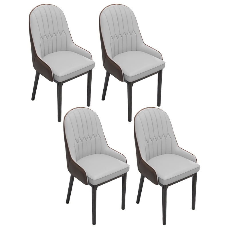 Indoor Scandinavian Arm Chair Upholstered Parsons Back Metal Dining Room Chair Gray Coffee 4 Piece Set Black Clearhalo ' kitchen&dining_furn' 'Dining Chairs' 'Dining Tables & Seating' 'dining_chair' 'furn' 'furn_dining_chair' 'Furniture' 'furniture_dining_chair' 'Kitchen & Dining Furniture' 'kitchen' 3966900