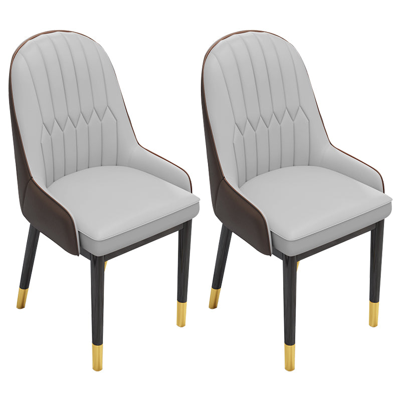 Indoor Scandinavian Arm Chair Upholstered Parsons Back Metal Dining Room Chair Gray Coffee 2 Piece Set Brass Gold Clearhalo ' kitchen&dining_furn' 'Dining Chairs' 'Dining Tables & Seating' 'dining_chair' 'furn' 'furn_dining_chair' 'Furniture' 'furniture_dining_chair' 'Kitchen & Dining Furniture' 'kitchen' 3966902