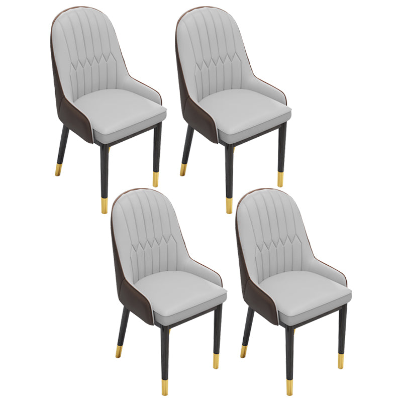 Indoor Scandinavian Arm Chair Upholstered Parsons Back Metal Dining Room Chair Gray Coffee 4 Piece Set Brass Gold Clearhalo ' kitchen&dining_furn' 'Dining Chairs' 'Dining Tables & Seating' 'dining_chair' 'furn' 'furn_dining_chair' 'Furniture' 'furniture_dining_chair' 'Kitchen & Dining Furniture' 'kitchen' 3966903