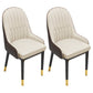 Indoor Scandinavian Arm Chair Upholstered Parsons Back Metal Dining Room Chair Off-White 2 Piece Set Brass Gold Clearhalo ' kitchen&dining_furn' 'Dining Chairs' 'Dining Tables & Seating' 'dining_chair' 'furn' 'furn_dining_chair' 'Furniture' 'furniture_dining_chair' 'Kitchen & Dining Furniture' 'kitchen' 3966926