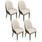 Indoor Scandinavian Arm Chair Upholstered Parsons Back Metal Dining Room Chair Off-White 4 Piece Set Brass Gold Clearhalo ' kitchen&dining_furn' 'Dining Chairs' 'Dining Tables & Seating' 'dining_chair' 'furn' 'furn_dining_chair' 'Furniture' 'furniture_dining_chair' 'Kitchen & Dining Furniture' 'kitchen' 3966927