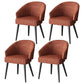 Scandinavian Indoor Arm Chair Upholstered Parsons Back Metal Dining Room Chair Red 4 Piece Set Black Clearhalo ' kitchen&dining_furn' 'Dining Chairs' 'Dining Tables & Seating' 'dining_chair' 'furn' 'furn_dining_chair' 'Furniture' 'furniture_dining_chair' 'Kitchen & Dining Furniture' 'kitchen' 3966939