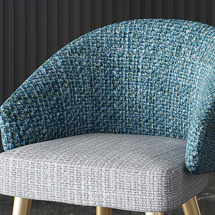 Scandinavian Indoor Arm Chair Upholstered Parsons Back Metal Dining Room Chair Clearhalo ' kitchen&dining_furn' 'Dining Chairs' 'Dining Tables & Seating' 'dining_chair' 'furn' 'furn_dining_chair' 'Furniture' 'furniture_dining_chair' 'Kitchen & Dining Furniture' 'kitchen' 3966941