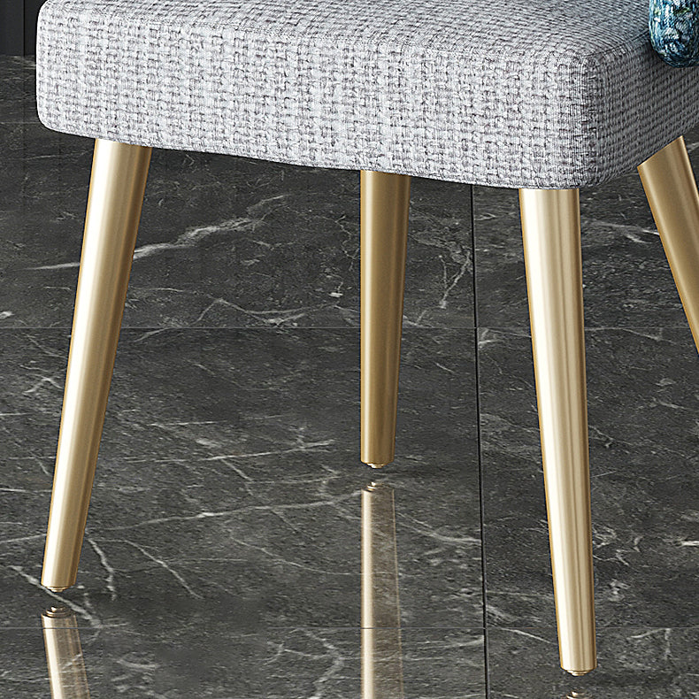 Scandinavian Indoor Arm Chair Upholstered Parsons Back Metal Dining Room Chair Clearhalo ' kitchen&dining_furn' 'Dining Chairs' 'Dining Tables & Seating' 'dining_chair' 'furn' 'furn_dining_chair' 'Furniture' 'furniture_dining_chair' 'Kitchen & Dining Furniture' 'kitchen' 3966943