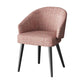 Scandinavian Indoor Arm Chair Upholstered Parsons Back Metal Dining Room Chair Pink 1 Piece Black Clearhalo ' kitchen&dining_furn' 'Dining Chairs' 'Dining Tables & Seating' 'dining_chair' 'furn' 'furn_dining_chair' 'Furniture' 'furniture_dining_chair' 'Kitchen & Dining Furniture' 'kitchen' 3966947