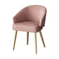 Scandinavian Indoor Arm Chair Upholstered Parsons Back Metal Dining Room Chair Pink 1 Piece Brass Gold Clearhalo ' kitchen&dining_furn' 'Dining Chairs' 'Dining Tables & Seating' 'dining_chair' 'furn' 'furn_dining_chair' 'Furniture' 'furniture_dining_chair' 'Kitchen & Dining Furniture' 'kitchen' 3966950