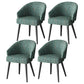 Scandinavian Indoor Arm Chair Upholstered Parsons Back Metal Dining Room Chair Green 4 Piece Set Black Clearhalo ' kitchen&dining_furn' 'Dining Chairs' 'Dining Tables & Seating' 'dining_chair' 'furn' 'furn_dining_chair' 'Furniture' 'furniture_dining_chair' 'Kitchen & Dining Furniture' 'kitchen' 3966955