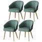 Scandinavian Indoor Arm Chair Upholstered Parsons Back Metal Dining Room Chair Green 4 Piece Set Brass Gold Clearhalo ' kitchen&dining_furn' 'Dining Chairs' 'Dining Tables & Seating' 'dining_chair' 'furn' 'furn_dining_chair' 'Furniture' 'furniture_dining_chair' 'Kitchen & Dining Furniture' 'kitchen' 3966958