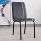 Contemporary Metal Dining Side Chair Dining Room Solid Back Armless Chair Black 1 Piece Clearhalo ' kitchen&dining_furn' 'Dining Chairs' 'Dining Tables & Seating' 'dining_chair' 'furn' 'furn_dining_chair' 'Furniture' 'furniture_dining_chair' 'Kitchen & Dining Furniture' 'kitchen' 3966967