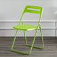 Modern Indoor-Outdoor Metal Side Chair Folding Armless Dining Side Chair Green 1 Piece Clearhalo ' kitchen&dining_furn' 'Dining Chairs' 'Dining Tables & Seating' 'dining_chair' 'furn' 'furn_dining_chair' 'Furniture' 'furniture_dining_chair' 'Kitchen & Dining Furniture' 'kitchen' 3967020