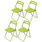 Modern Indoor-Outdoor Metal Side Chair Folding Armless Dining Side Chair Green 4 Piece Set Clearhalo ' kitchen&dining_furn' 'Dining Chairs' 'Dining Tables & Seating' 'dining_chair' 'furn' 'furn_dining_chair' 'Furniture' 'furniture_dining_chair' 'Kitchen & Dining Furniture' 'kitchen' 3967022