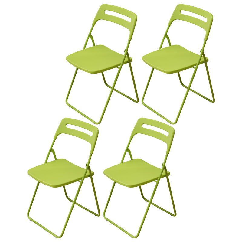 Modern Indoor-Outdoor Metal Side Chair Folding Armless Dining Side Chair Green 4 Piece Set Clearhalo ' kitchen&dining_furn' 'Dining Chairs' 'Dining Tables & Seating' 'dining_chair' 'furn' 'furn_dining_chair' 'Furniture' 'furniture_dining_chair' 'Kitchen & Dining Furniture' 'kitchen' 3967022