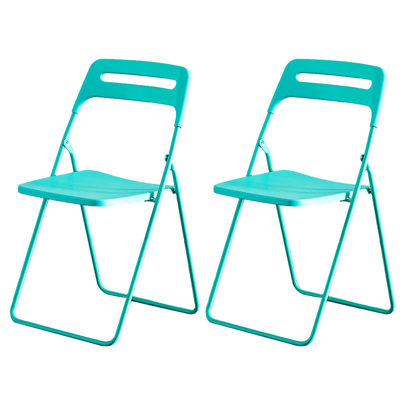 Modern Indoor-Outdoor Metal Side Chair Folding Armless Dining Side Chair Lake Blue 2 Piece Set Clearhalo ' kitchen&dining_furn' 'Dining Chairs' 'Dining Tables & Seating' 'dining_chair' 'furn' 'furn_dining_chair' 'Furniture' 'furniture_dining_chair' 'Kitchen & Dining Furniture' 'kitchen' 3967024