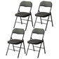 Modern Indoor-Outdoor Chair Metal Armless Open Back Dining Side Chair Black 4 Piece Set Clearhalo ' kitchen&dining_furn' 'Dining Chairs' 'Dining Tables & Seating' 'dining_chair' 'furn' 'furn_dining_chair' 'Furniture' 'furniture_dining_chair' 'Kitchen & Dining Furniture' 'kitchen' 3967034