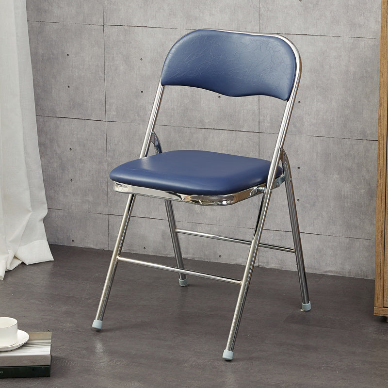 Modern Indoor-Outdoor Chair Metal Armless Open Back Dining Side Chair Blue 1 Piece Clearhalo ' kitchen&dining_furn' 'Dining Chairs' 'Dining Tables & Seating' 'dining_chair' 'furn' 'furn_dining_chair' 'Furniture' 'furniture_dining_chair' 'Kitchen & Dining Furniture' 'kitchen' 3967048