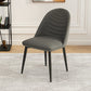 Contemporary Metal Dining Chairs Upholstered Armless Dining Leather Chairs for Home Use Grey 1 Piece Clearhalo ' kitchen&dining_furn' 'Dining Chairs' 'Dining Tables & Seating' 'dining_chair' 'furn' 'furn_dining_chair' 'Furniture' 'furniture_dining_chair' 'Kitchen & Dining Furniture' 'kitchen' 3967063