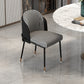 Glam Metal Dining Armless Chairs Upholstered Dining Room Chairs for Restaurant Black 1 Piece Clearhalo ' kitchen&dining_furn' 'Dining Chairs' 'Dining Tables & Seating' 'dining_chair' 'furn' 'furn_dining_chair' 'Furniture' 'furniture_dining_chair' 'Kitchen & Dining Furniture' 'kitchen' 3967087